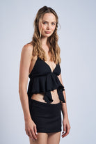 Black Babydoll Tank Top