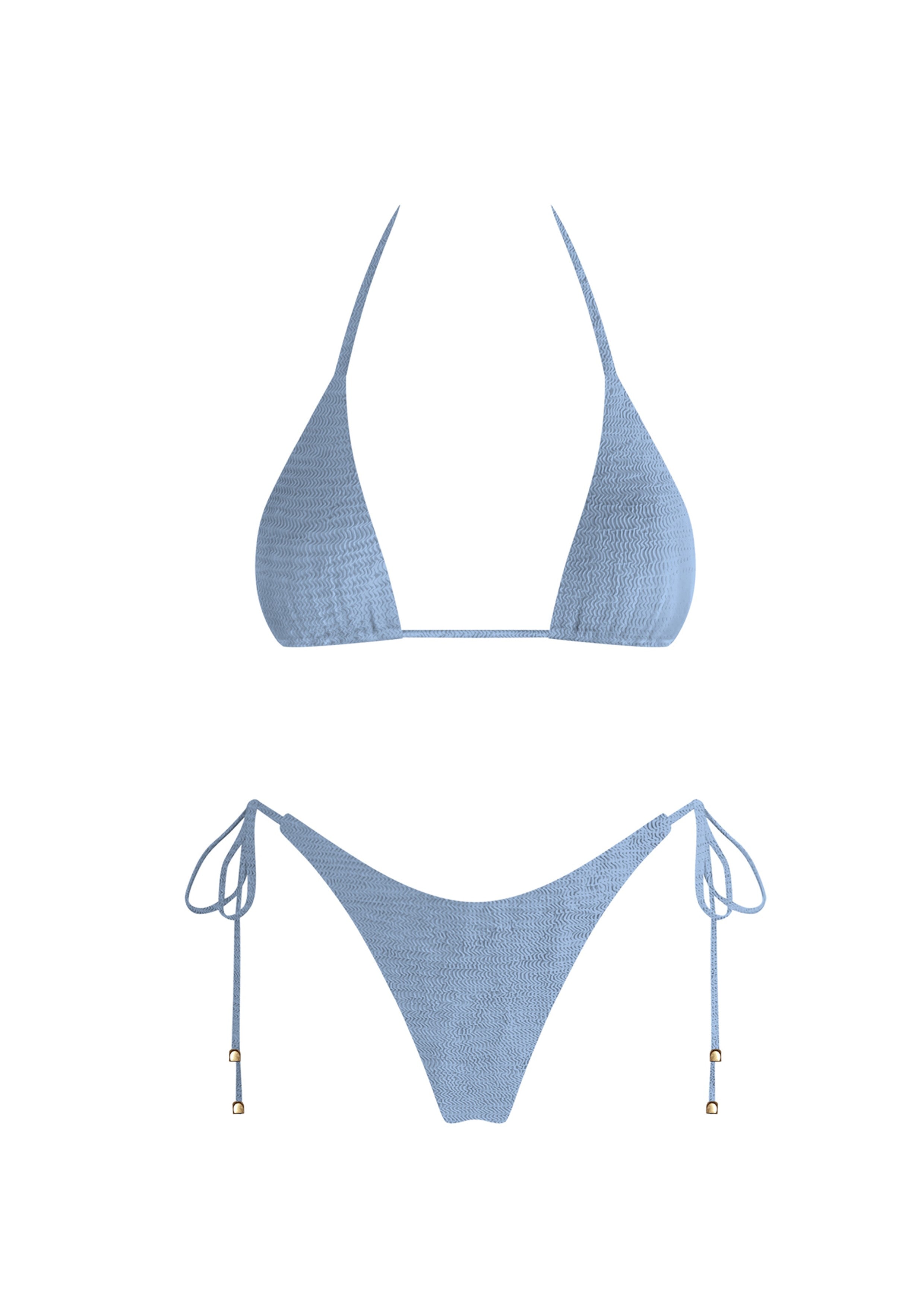 Light Blue Triangle Bikini