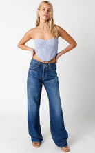 Linen Corset Top