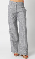 Low Rise Linen Pants