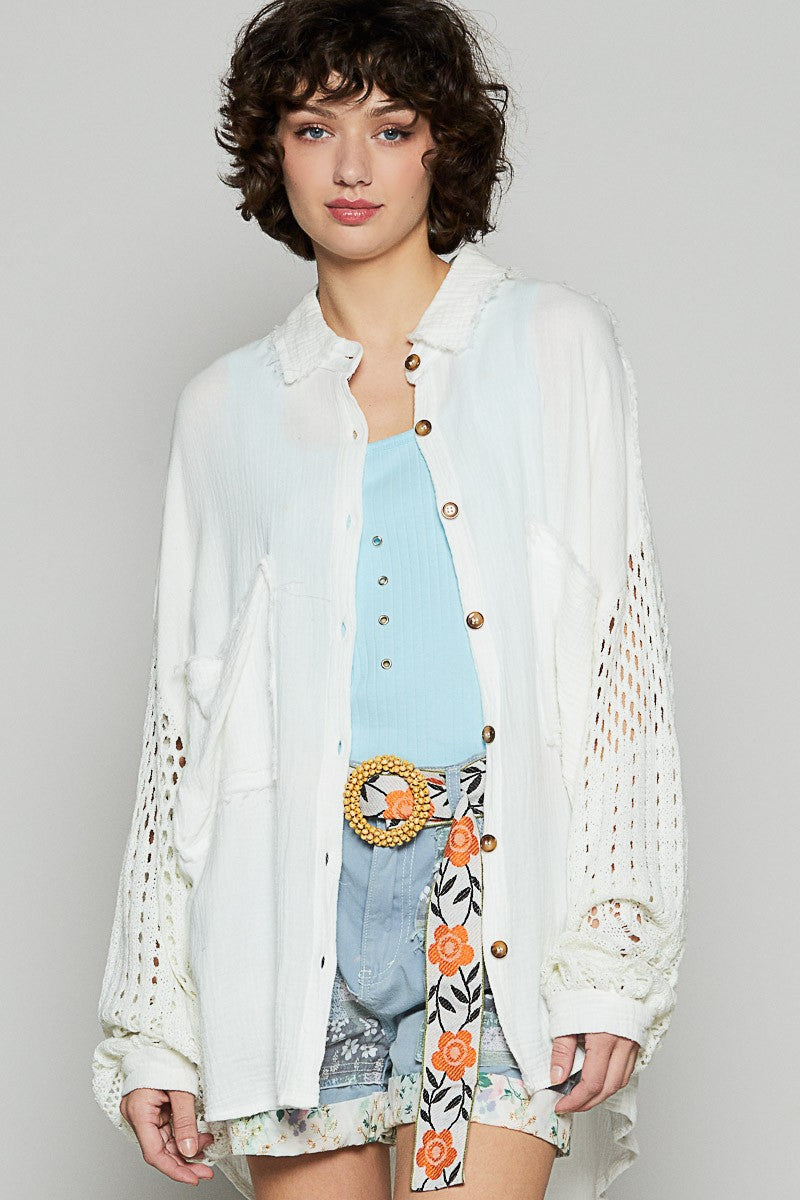 Crochet Sleeve Top