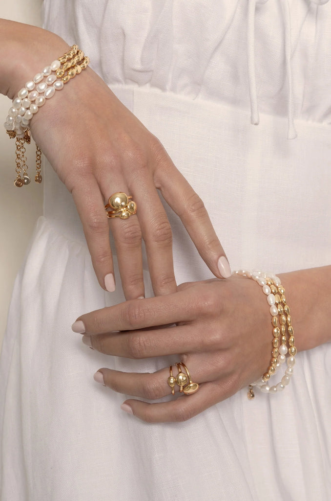 Pearl and Gold Bracelet