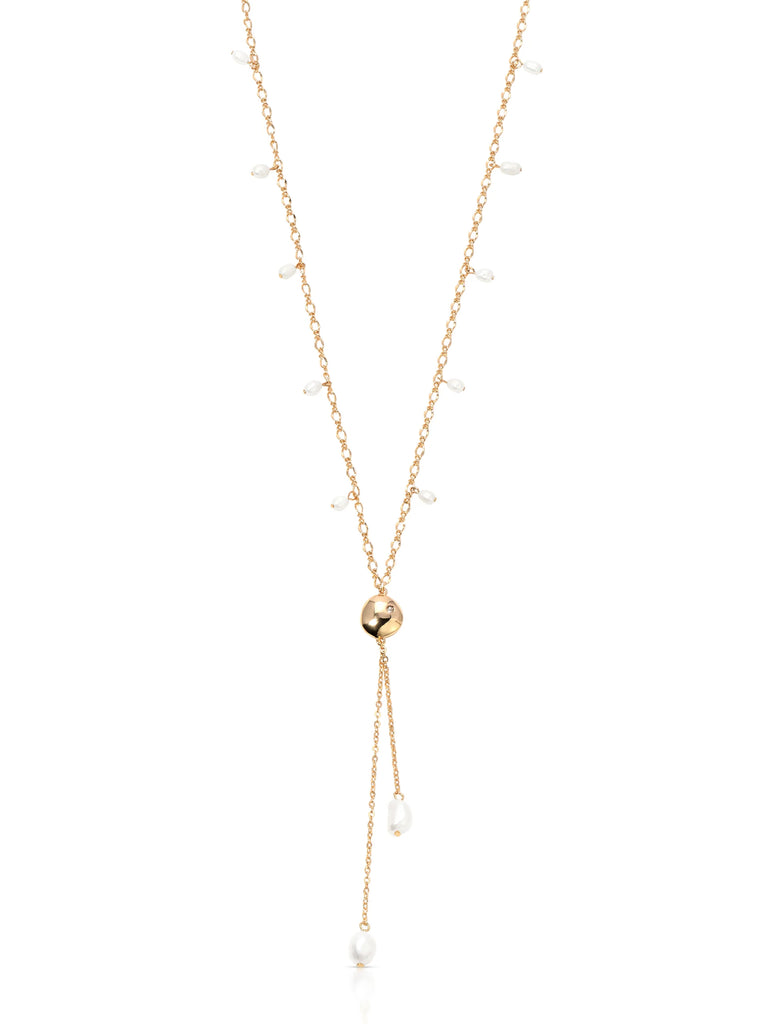 Pearl Lariat Necklace