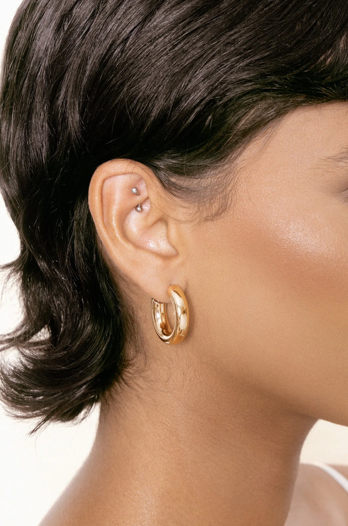 Thick Gold Hoops