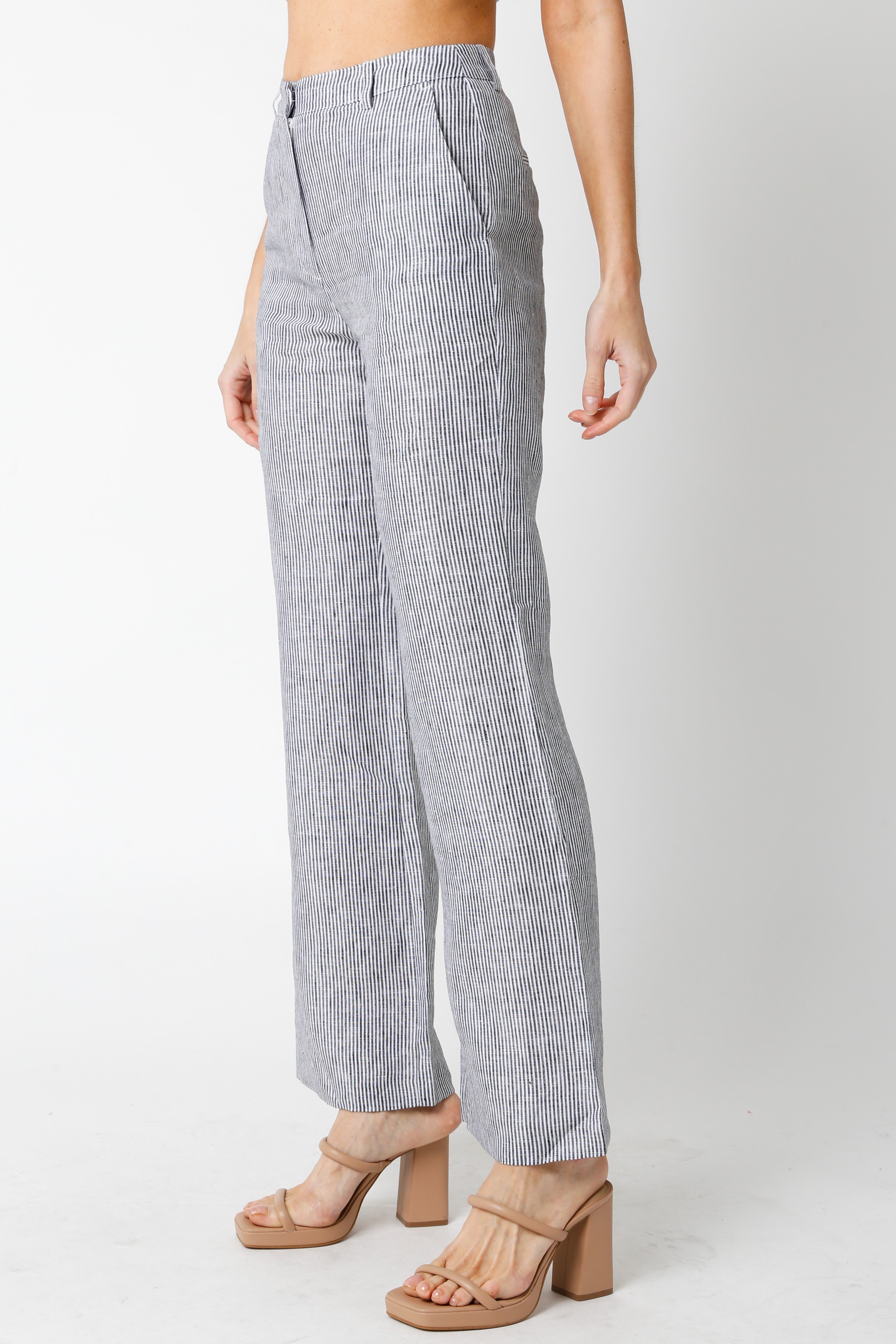 Wide Leg Linen Pants 